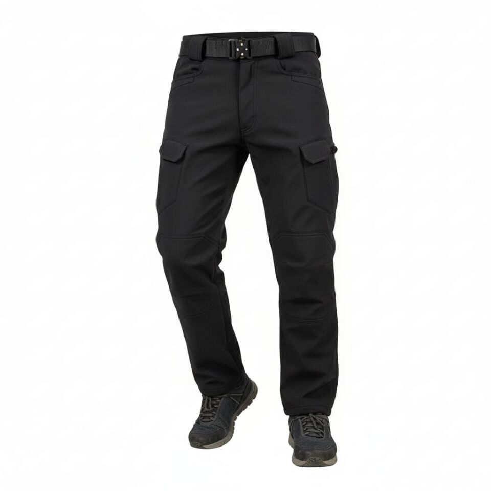 ATS Softjel Takım (Mont + Pantolon) – Su ve Soğuk Geçirmez, İçi Polarlı Taktik Kombin SİYAH - 3.XL