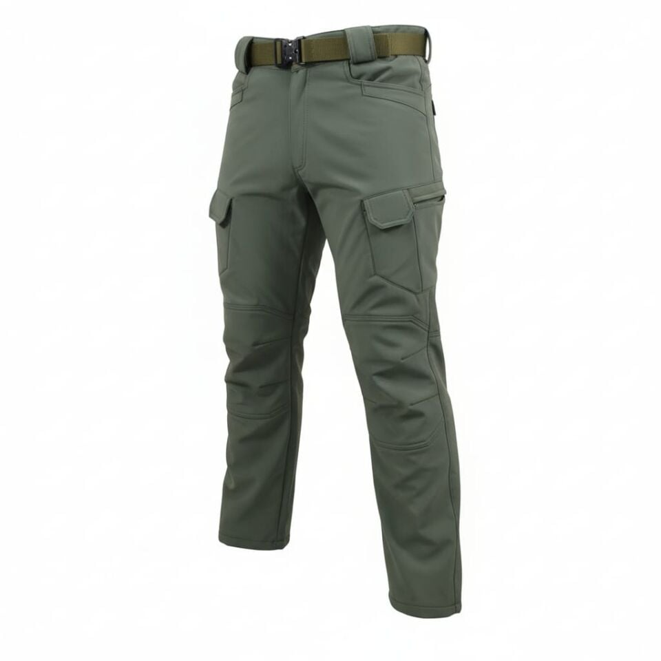 ATS Softjel Takım (Mont + Pantolon) – Su ve Soğuk Geçirmez, İçi Polarlı Taktik Kombin HAKİ - 3.XL