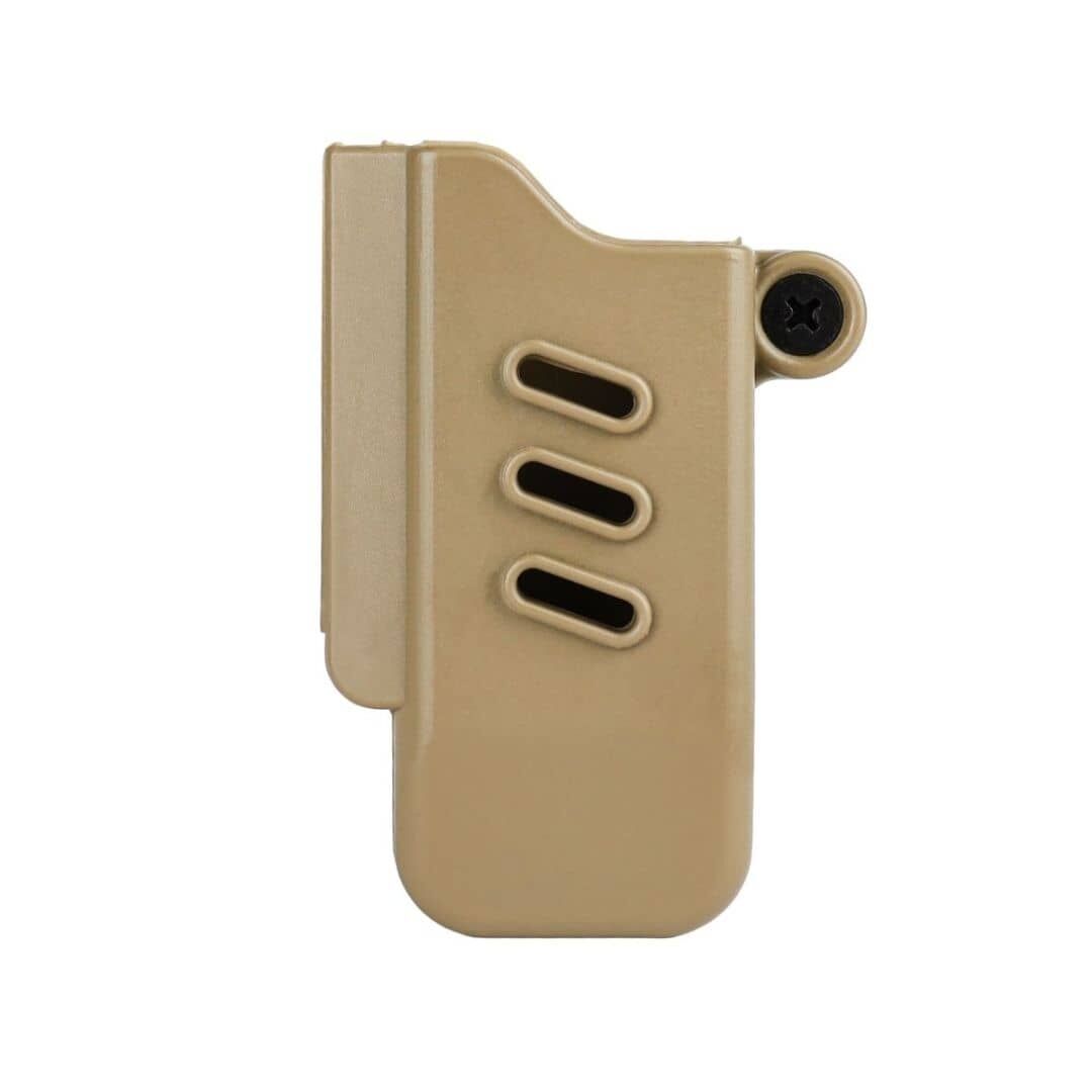 BG Black Grips Taktik Polimer Arkalıksız Tekli Şarjör Kılıfı BEJ
