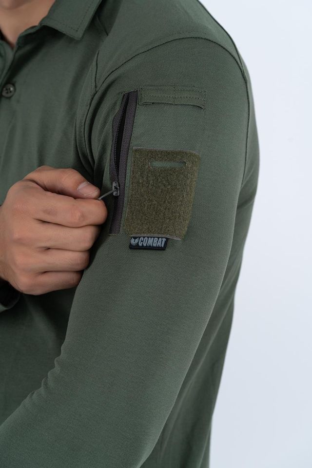 COMBAT Tişört TACTICAL Uzun Kol PİKE - 802 L - HAKİ