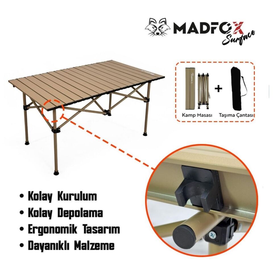 KAMP MASA MADFOX SURFACE Katlanır Kamp Masası | Hafif, Dayanıklı ve Pratik Outdoor Masa