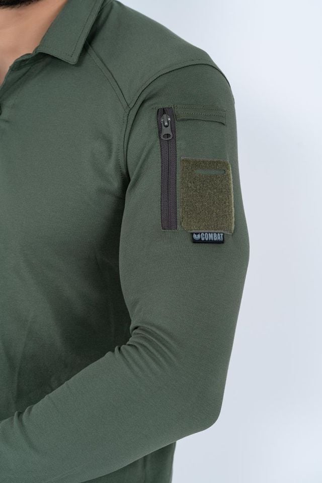 COMBAT Tişört TACTICAL Uzun Kol PİKE - 802 XXL - HAKİ