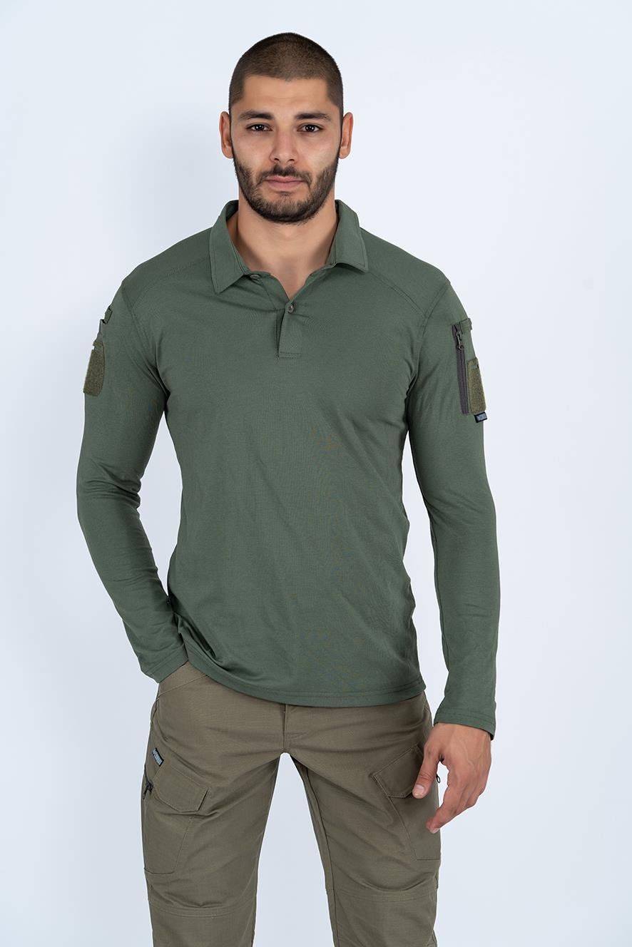COMBAT Tişört TACTICAL Uzun Kol PİKE - 802 3.XL - HAKİ
