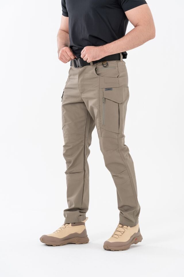 Combat Tactical 516 Ripstop Taktik Outdoor Kargo Pantolon | Çok Cepli Askeri Pantolon GRİ