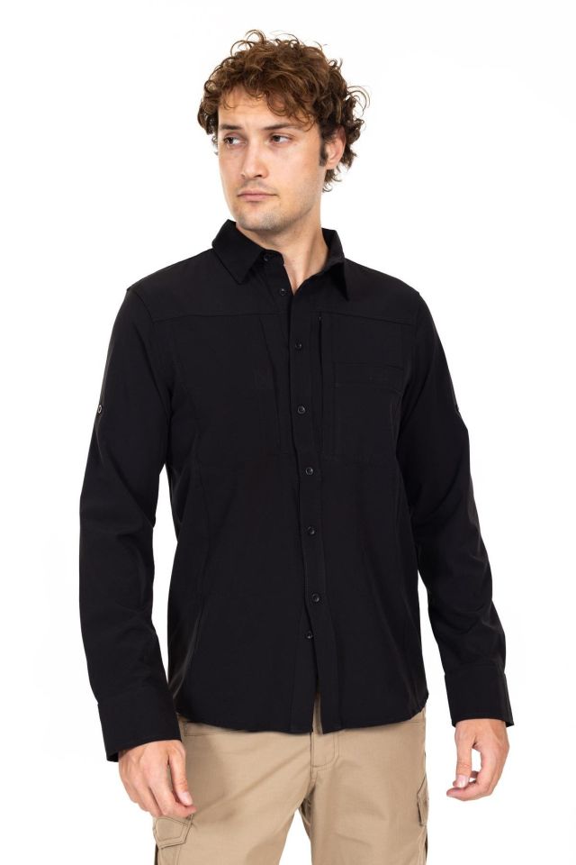 AKN 312 Taktik/Outdoor SİYAH Gömlek