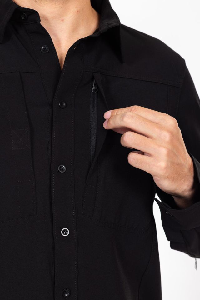 AKN 312 Taktik/Outdoor SİYAH Gömlek