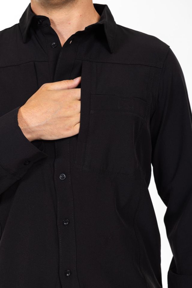 AKN 312 Taktik/Outdoor SİYAH Gömlek