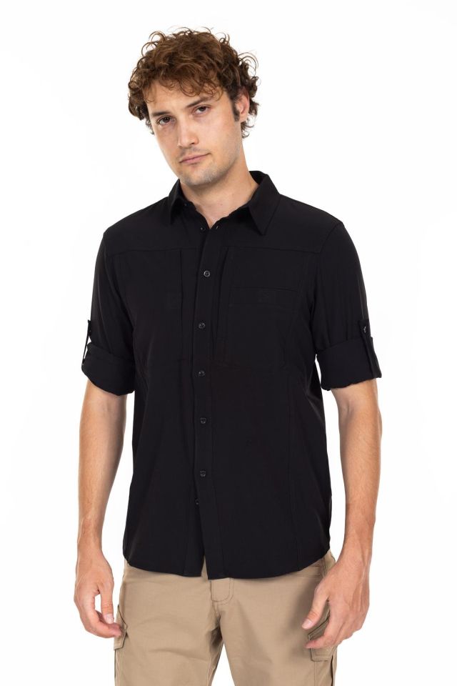 AKN 312 Taktik/Outdoor SİYAH Gömlek