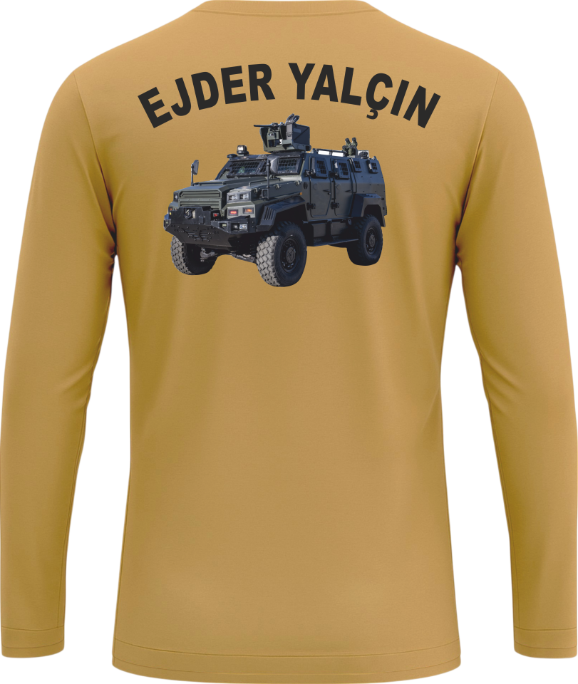 EJDER YALÇIN Baskılı Tişört – Taktik Uzun Kollu Askeri Tişört