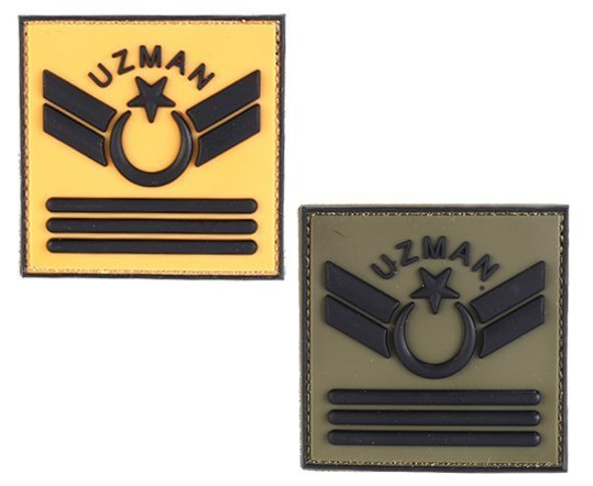 ÜÇ Kıdemli Uzman Çavuş 3D Silikon Patch(Arma) CIRTLI