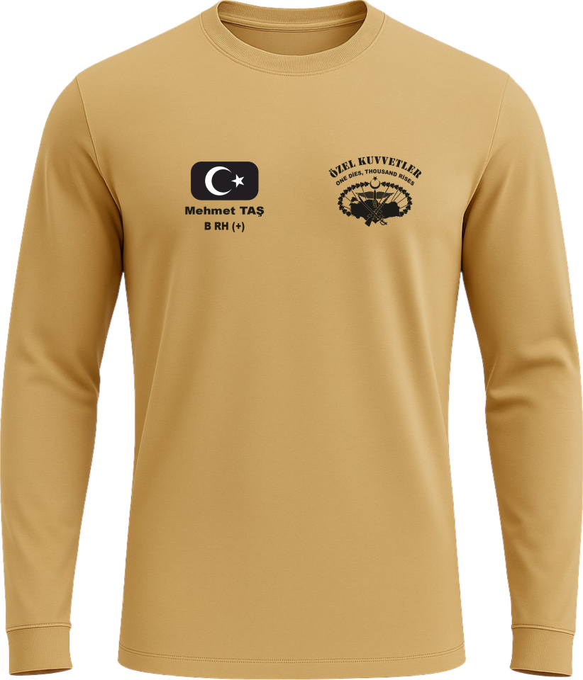 Özel Kuvvetler Baskılı Askeri Uzun Kollu Tişört – Taktik Outdoor Erkek(Kopya)