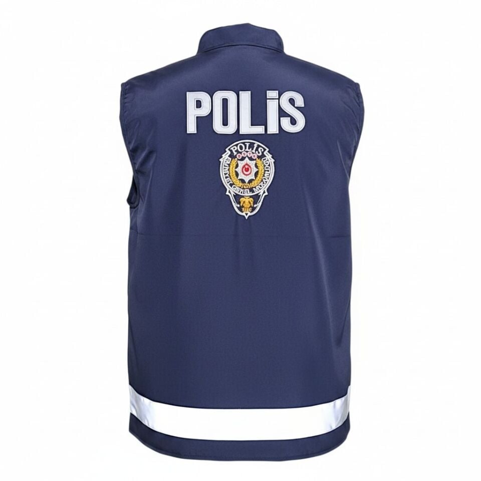 Çift Taraflı Polis Yeleği – Reflektörlü Taktik Polis Görev Yeleği