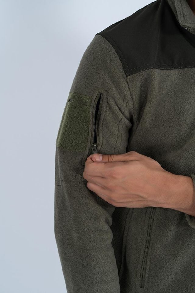 Bikatex Taktik Dik Yaka Erkek Polar Mont - 321 HAKİ