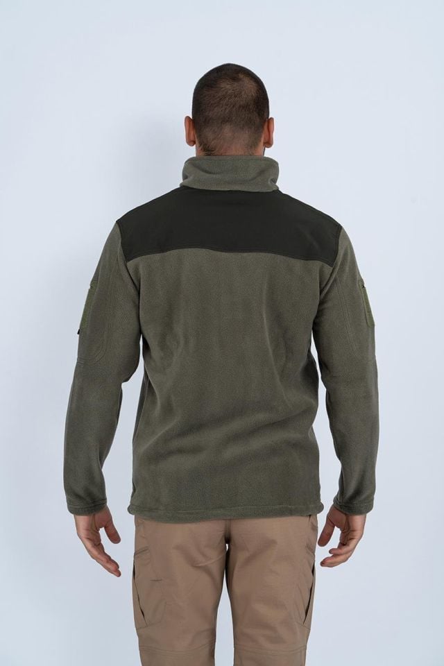 Bikatex Taktik Dik Yaka Erkek Polar Mont - 321 HAKİ