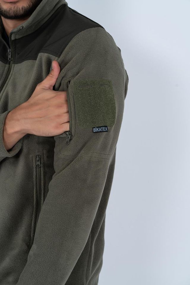 Bikatex Taktik Dik Yaka Erkek Polar Mont - 321 HAKİ