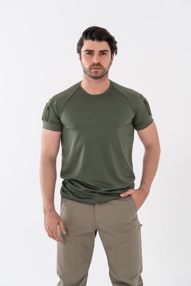 Bikatex Tactical Taktik Tişört Yuvarlak Bisiklet Yaka Tişört Outdoor T-Shirt - 801