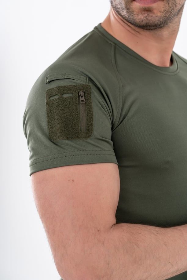 Bikatex Tactical Taktik Tişört Yuvarlak Bisiklet Yaka Tişört Outdoor T-Shirt - 801