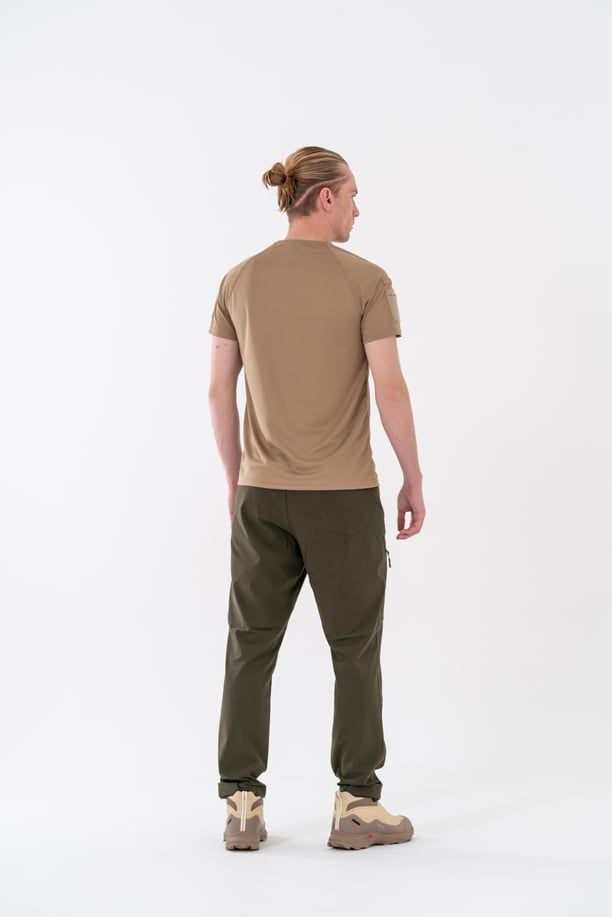 Bikatex Tactical Taktik Tişört Yuvarlak Bisiklet Yaka Tişört Outdoor T-Shirt (BEJ) - 801