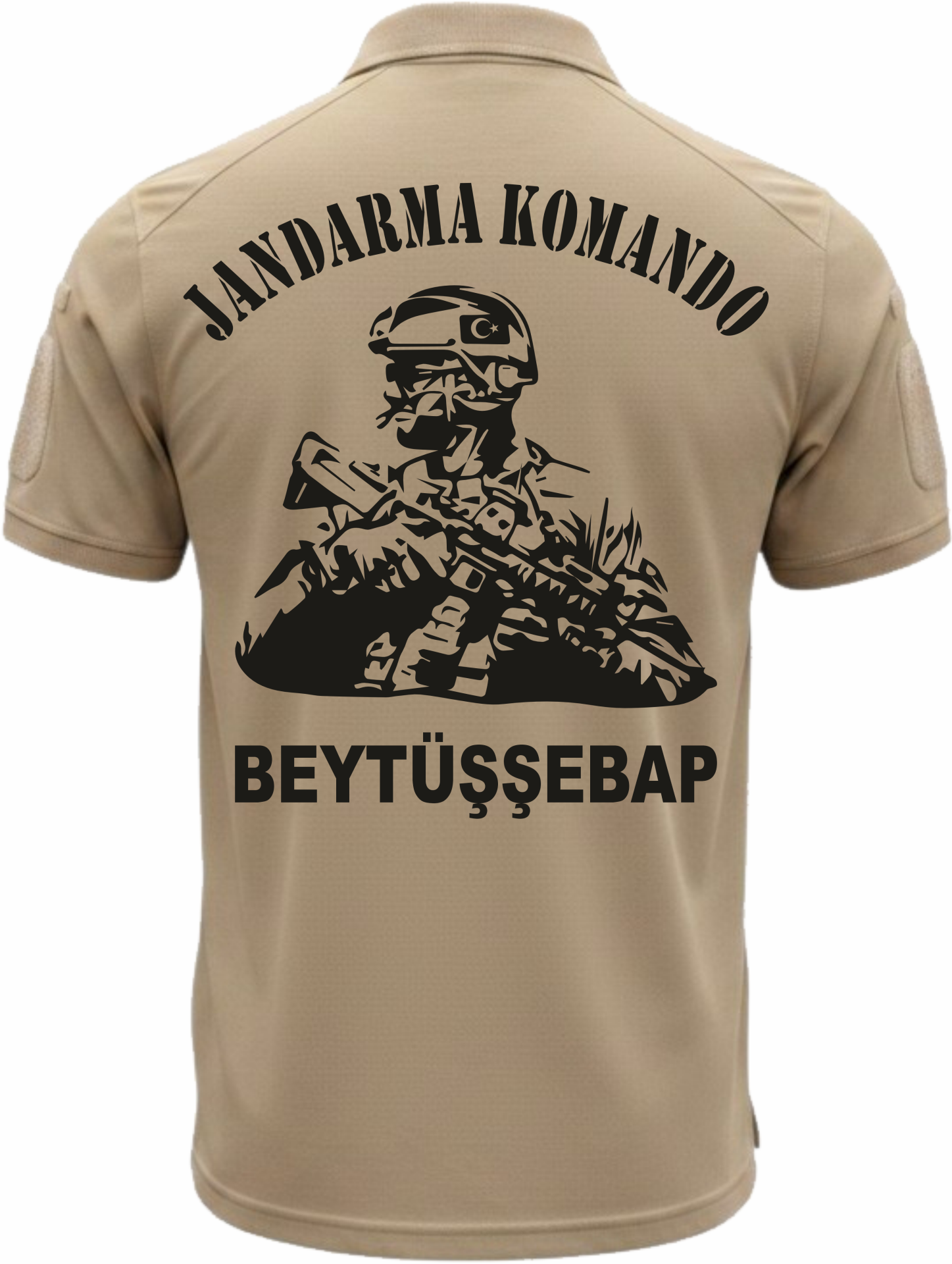 Jandarma Komando Beytüşşebap Baskılı Polo Yaka Tişört – Kişiye Özel Askeri Taktik Tişört Jandarma Komando Tişört Polo Yaka