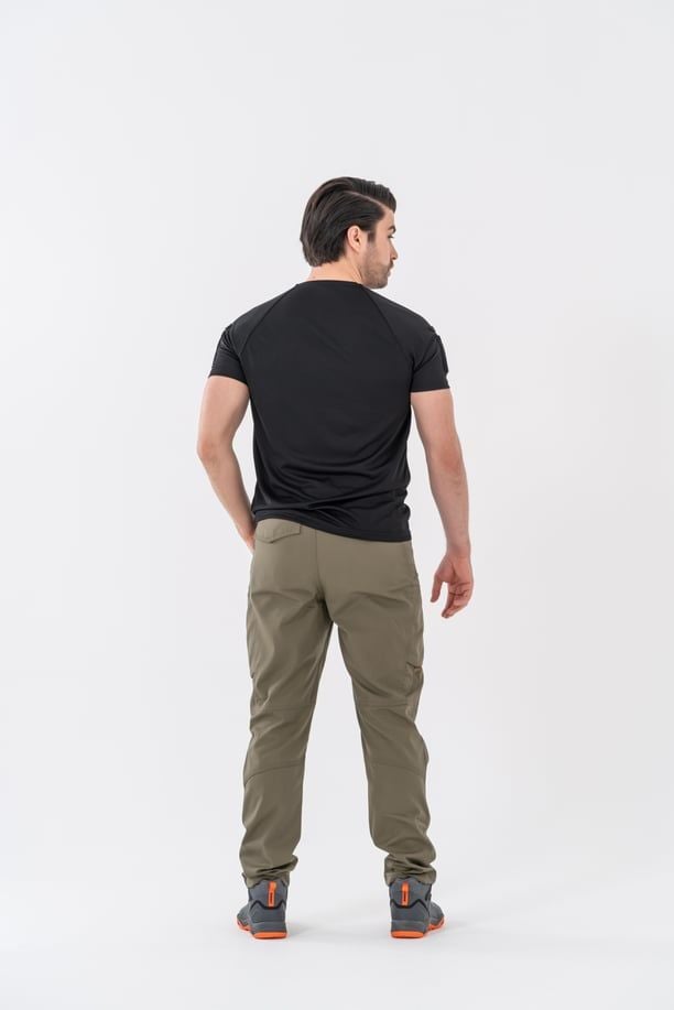 Bikatex Tactical Taktik Tişört Yuvarlak Bisiklet Yaka Tişört Outdoor T-Shirt (Siyah) - 801