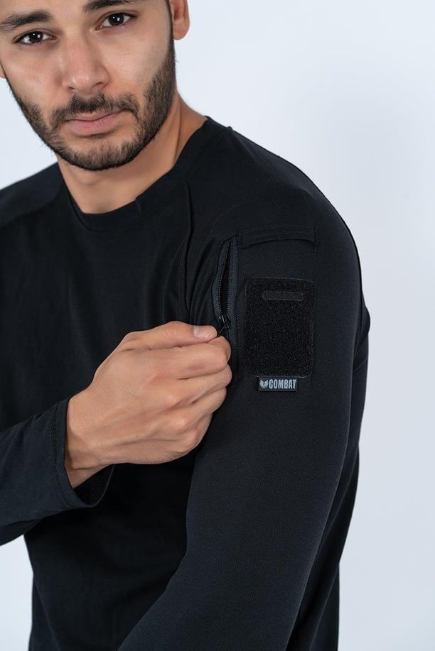COMBAT TŞİÖRT UZUN KOL PİKE 801 SİYAH