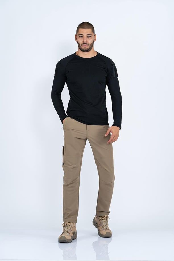 COMBAT TŞİÖRT UZUN KOL PİKE 801 SİYAH