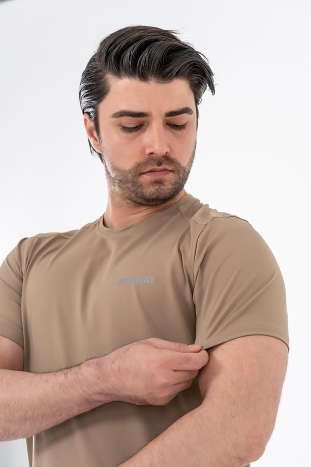 Combat Tactical Outdoor Tişört Günlük Sıfır Yaka Sporcu Erkek Tişörtü T-Shirf - 807 SJY