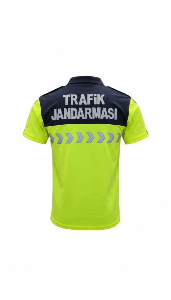 Jandarma Trafik Polo Yaka Tişört – Reflektörlü Likralı Görev Tişörtü
