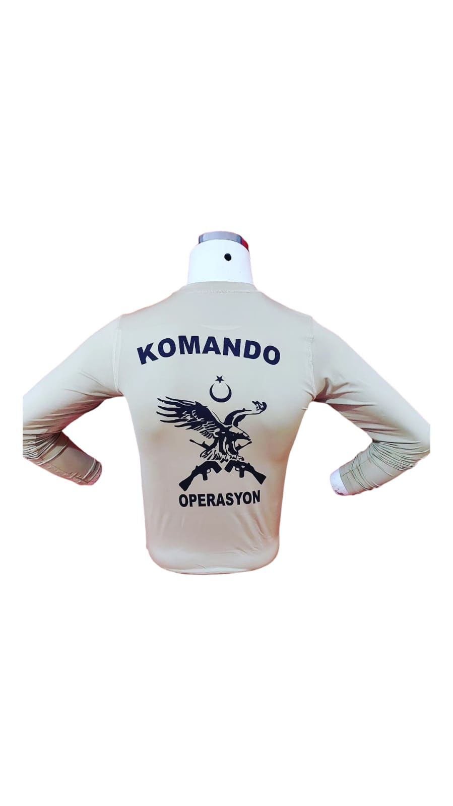 BASKILI TİŞÖRT MICROFİBER BASIC U.KOL  KARTAL KANAT