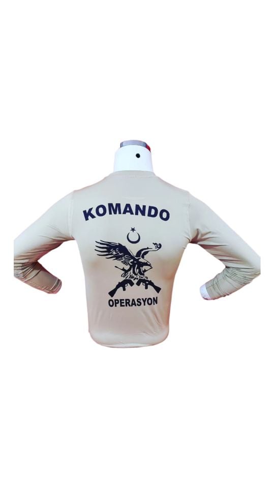 BASKILI TİŞÖRT MICROFİBER BASIC U.KOL  KARTAL KANAT