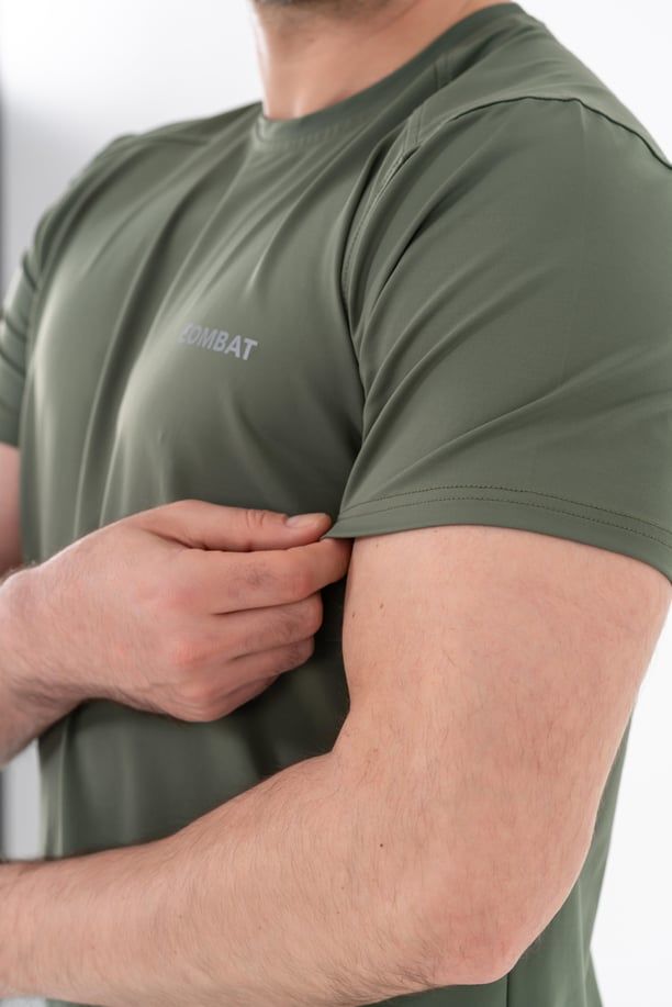 Combat Tactical Outdoor Tişört Günlük Sıfır Yaka Sporcu Erkek Tişörtü T-Shirf - 807 SJY HAKİ - XXL