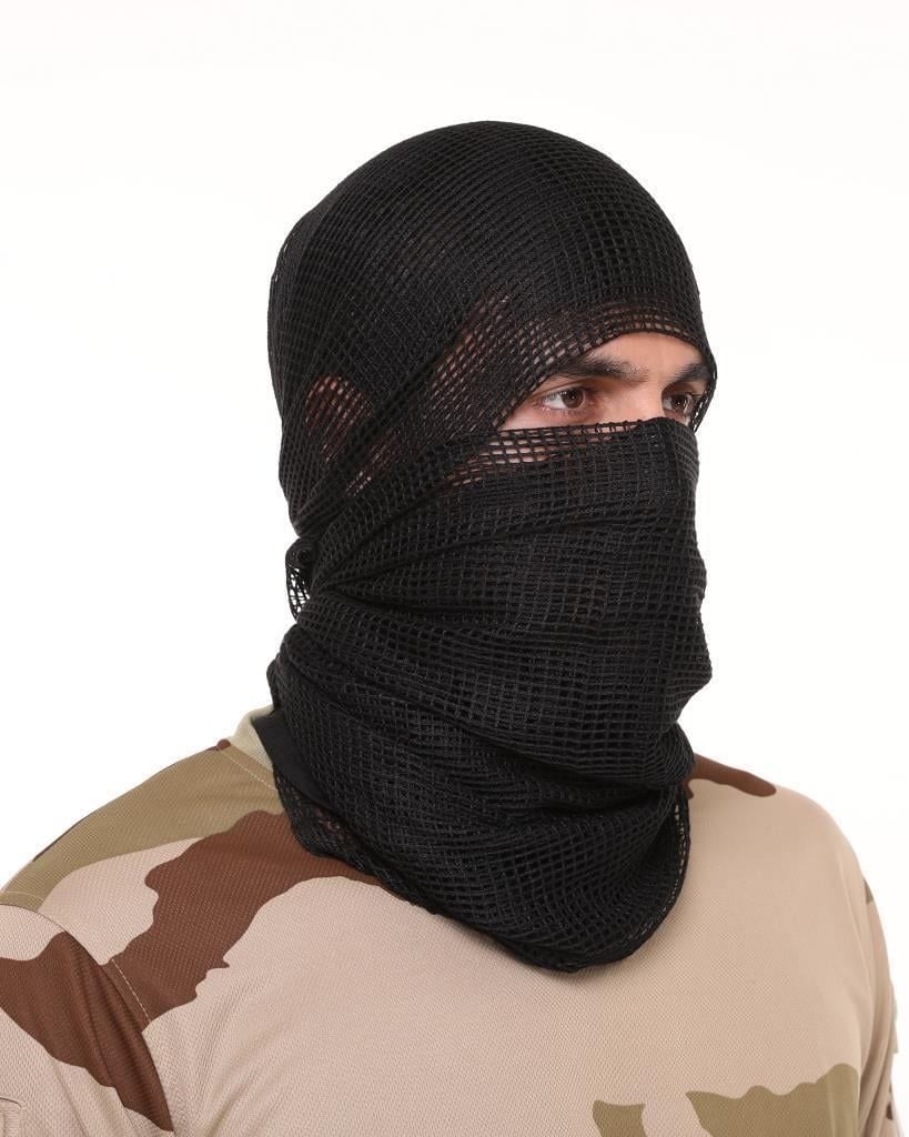 ASKERİ Puşi,Kadın&Erkek Fular,Askeri Şal,Gizlenme Ağı 90X180 cm SİYAH
