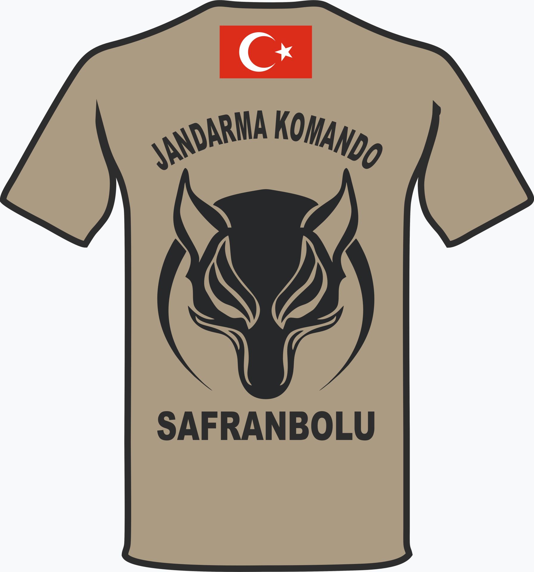 BASKILI TİŞÖRT MICROFİBER BASIC Uzun kol Kısa kol BÖRÜ