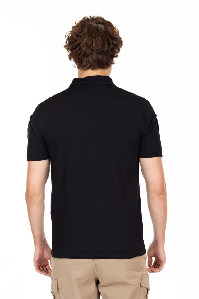 AKN Polo Yaka Kısa Kollu Taktik Tişört –  POLO YAKA TİŞÖRT SİYAH - XXL