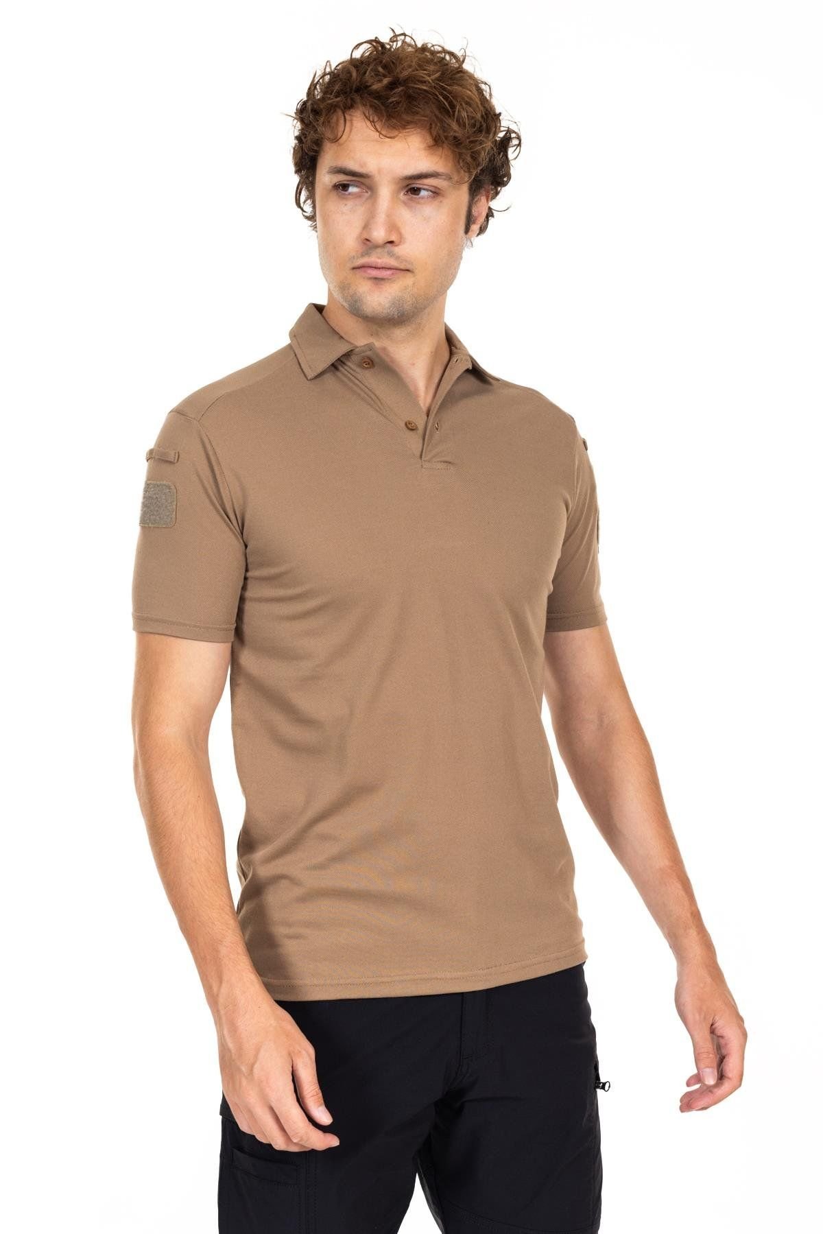 AKN Polo Yaka Kısa Kollu Taktik Tişört –  POLO YAKA TİŞÖRT BEJ - 3.XL