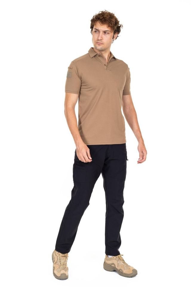 AKN Polo Yaka Kısa Kollu Taktik Tişört –  POLO YAKA TİŞÖRT BEJ - 3.XL