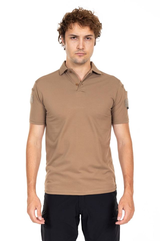 AKN Polo Yaka Kısa Kollu Taktik Tişört –  POLO YAKA TİŞÖRT BEJ - 3.XL