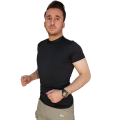 T-shırt Microfiber Basıc termal tişört SİYAH