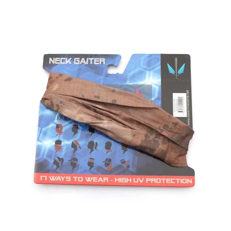Single Sword Tactical Baff , 17 Farklı Şekilde Kullanılabilen Askeri Bandana BEJ