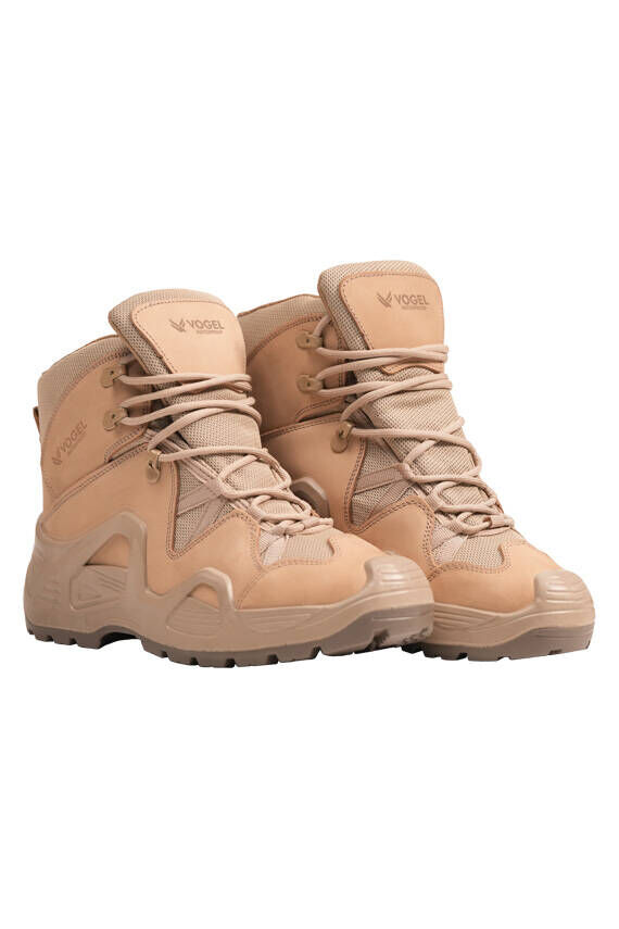 Vogel 1492 M Bot – Nubuk Deri Hafif Taktik Outdoor Bot Vogel 1492 ÇÖL (Bej) Waterproof Kısa Outdoor Bot