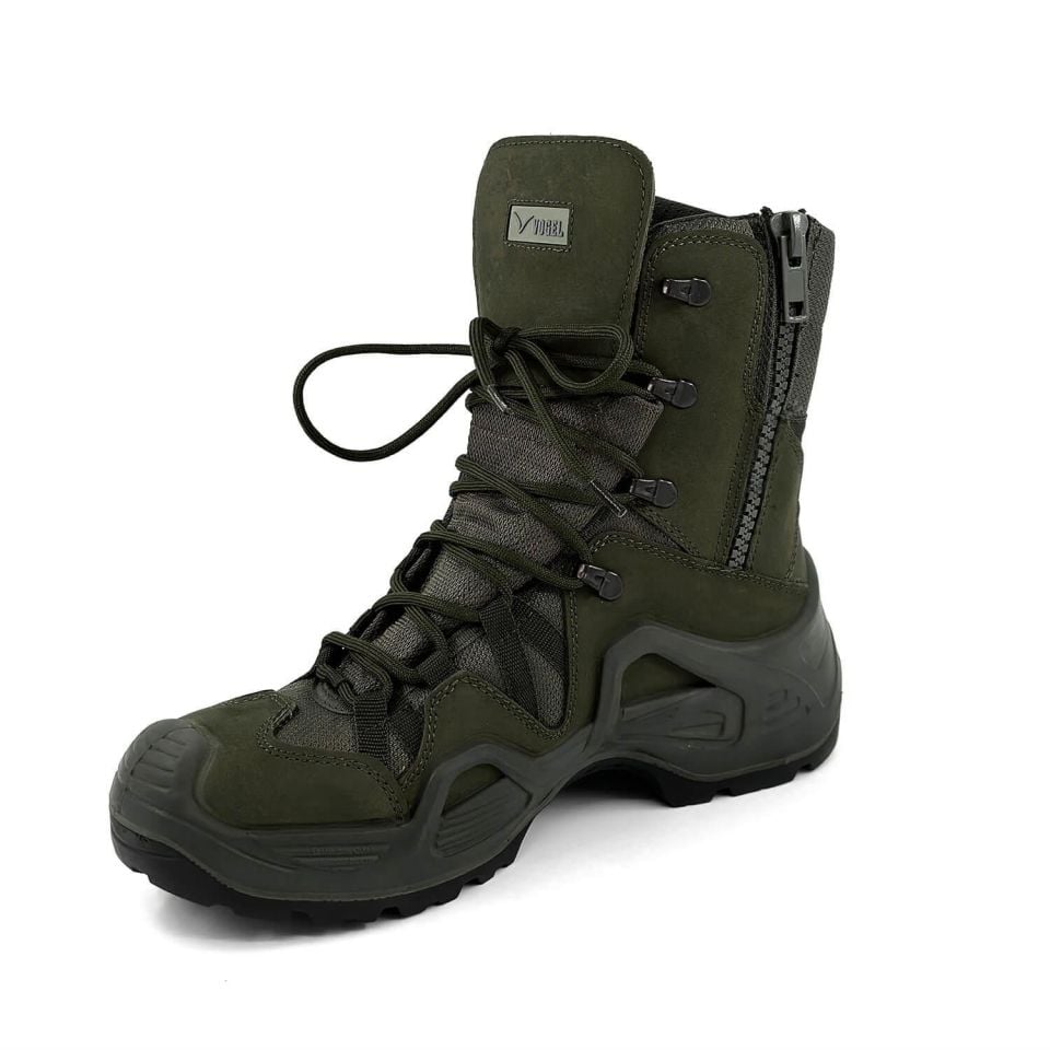 Vogel 1491 Haki Taktik Bot fermuarlı