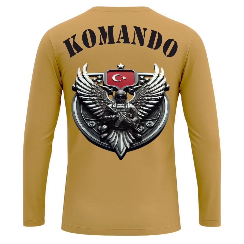 BASKILI TİŞÖRT MICROFİBER BASIC Uzun kol Kısa kol KOMANDO SİLAH AYYILDIZ (4)