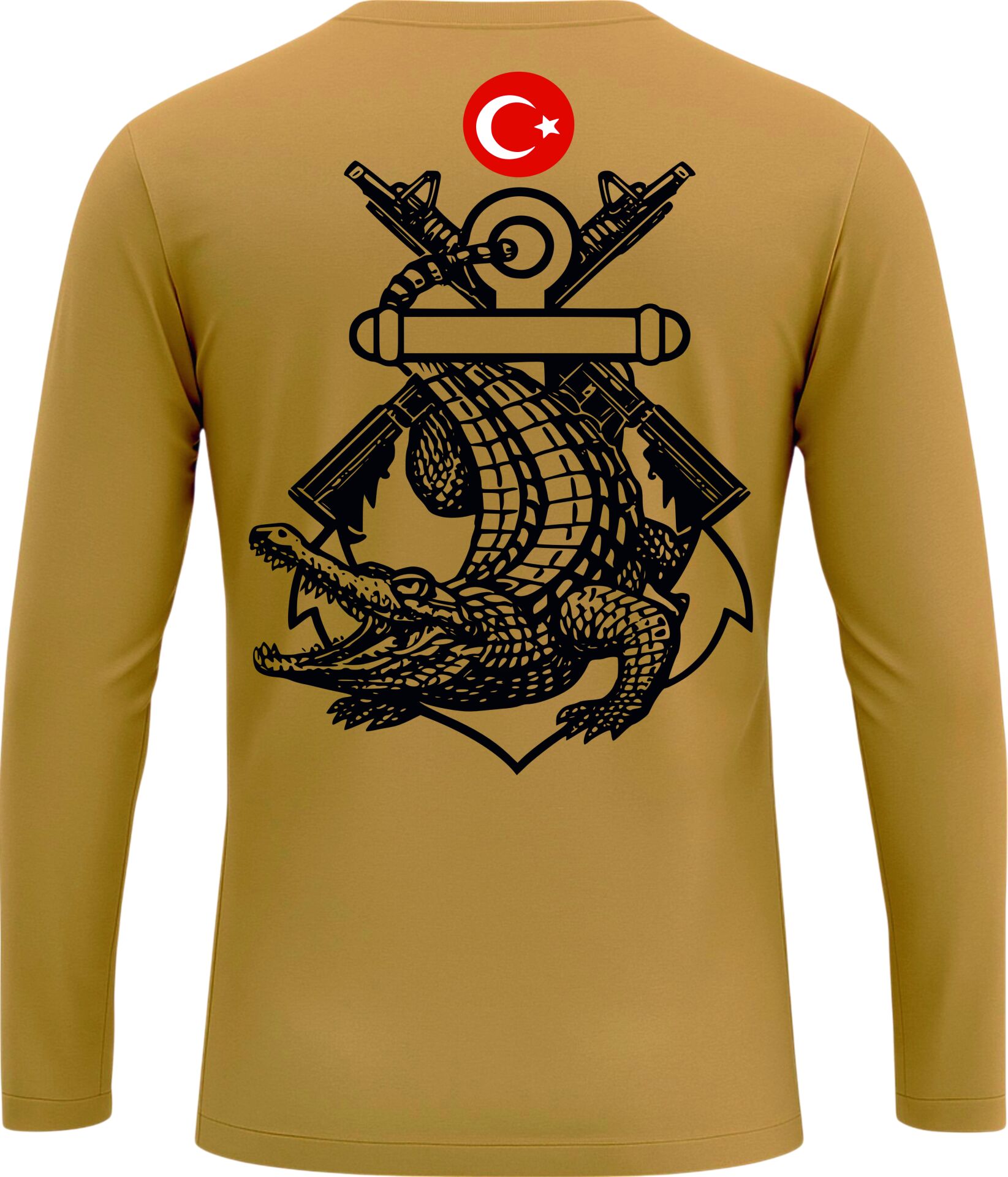 AMFİBİ KOMANDO BASKILI TİŞÖRT MICROFİBER TİMSAH BASKI