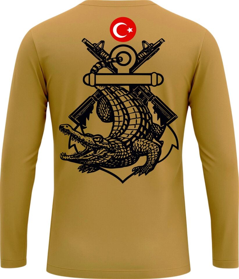 AMFİBİ KOMANDO BASKILI TİŞÖRT MICROFİBER TİMSAH BASKI