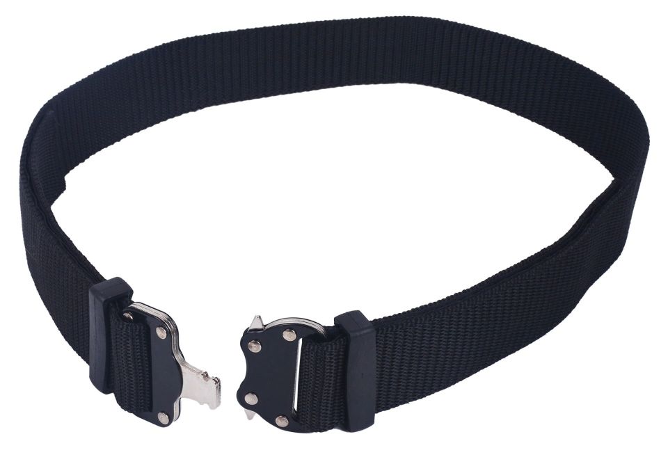 Metal Tokalı Palaska KEMER 4CM - SİYAH
