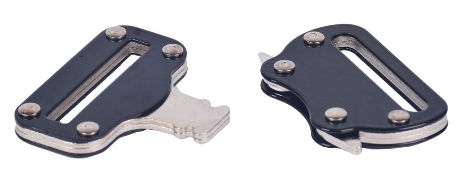 Metal Tokalı Palaska 5CM - SİYAH
