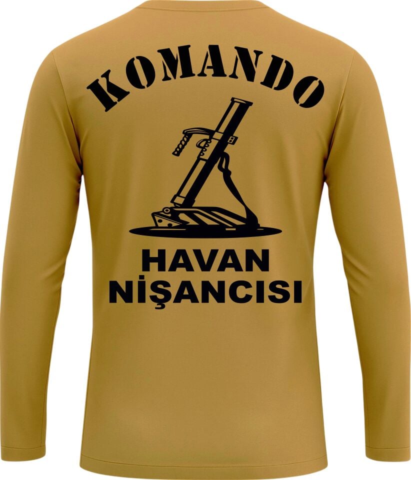 60 MM KOMANDO HAVAN NİŞANCISI UZUN KOLLU BASKILI TİŞÖRT