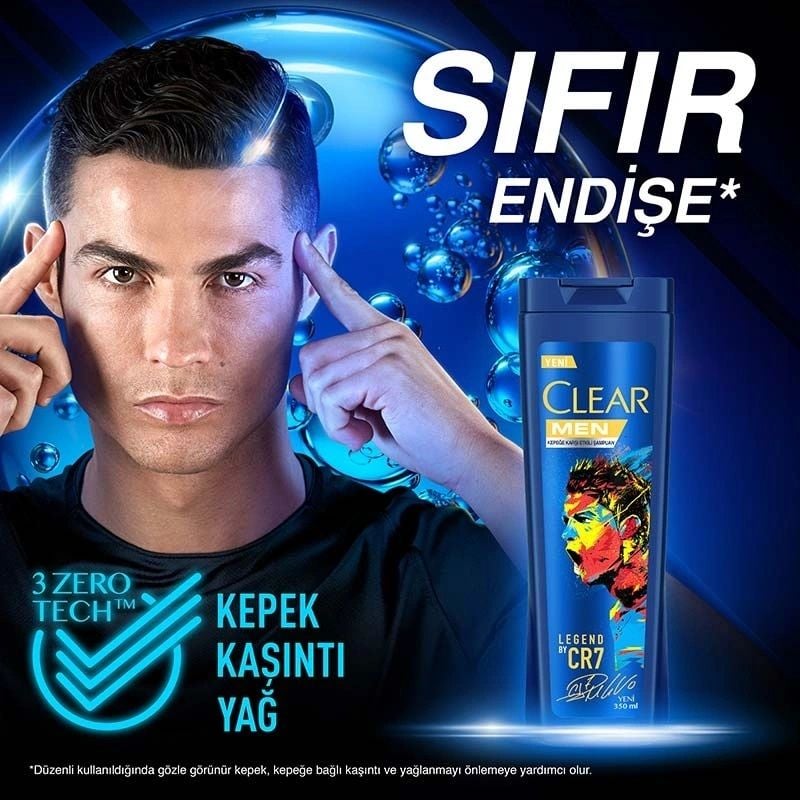 Clear Men Legend by CR7 Kepeğe Karşı Şampuan 350 ml