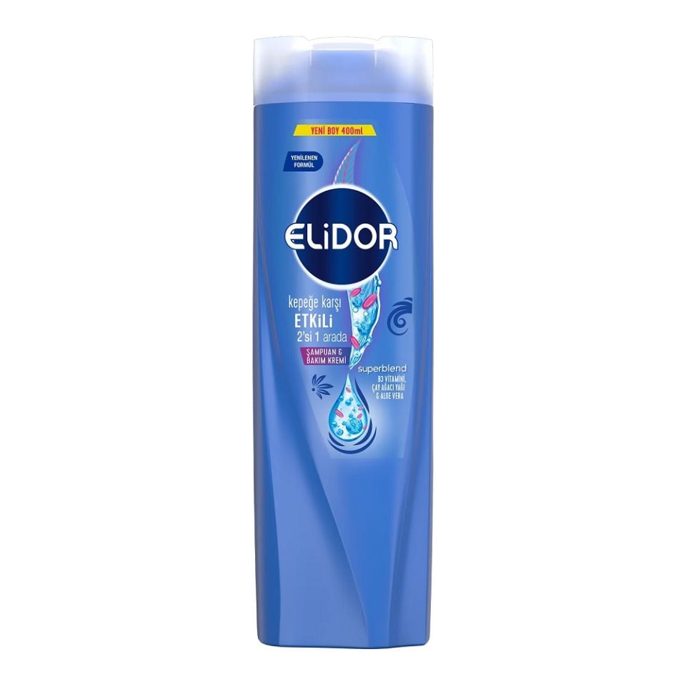 Elidor Kepeğe Karşı Etkili 2in 1 Şampuan 400ml