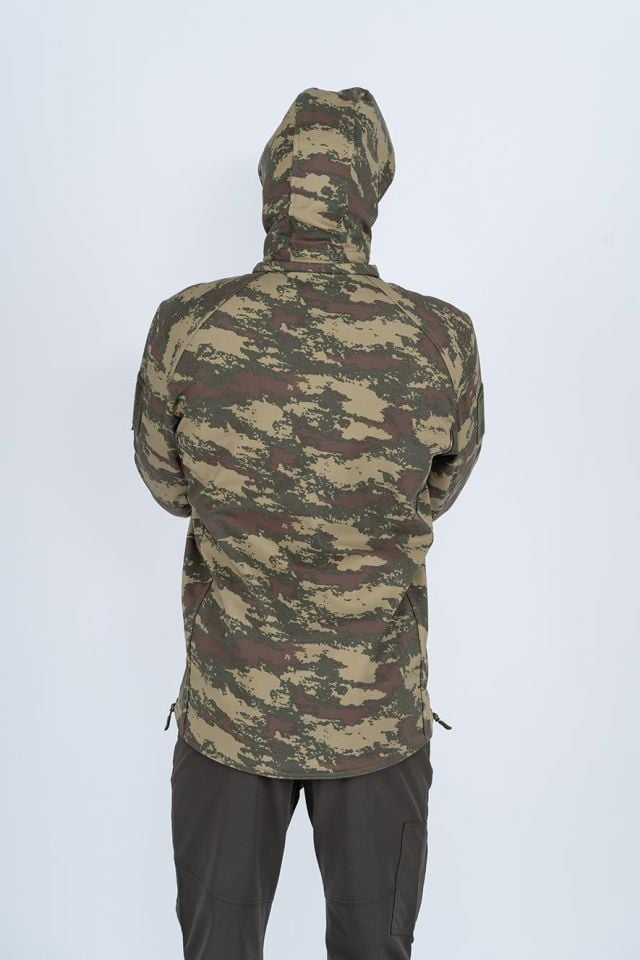 Combat Tactical Outdoor Kamuflaj Mont Su Rüzgar Geçirmez Erkek Softtjell Mont - 305